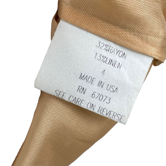 Leopard Animal Print Sleeveless Spaghetti Strap 90s Cotton Linen Dress - Picture 13 of 14